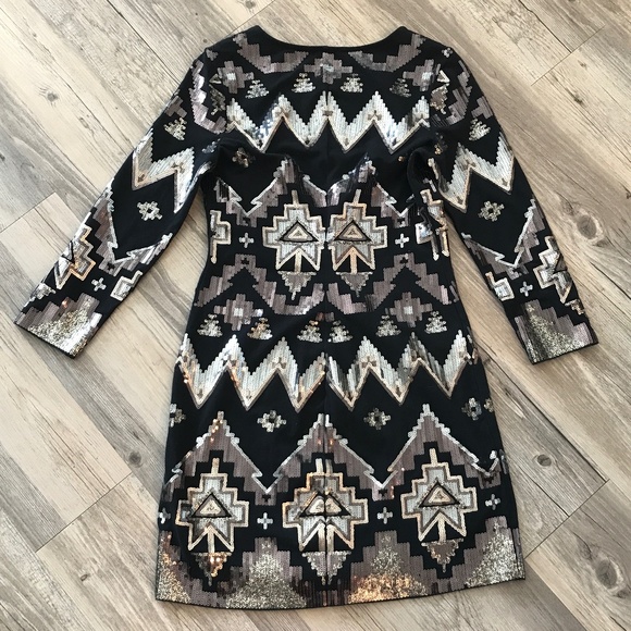 Express Black Sequin Mini Dress | Bodycon | Size S/P | Excellent Condition - Picture 5 of 12